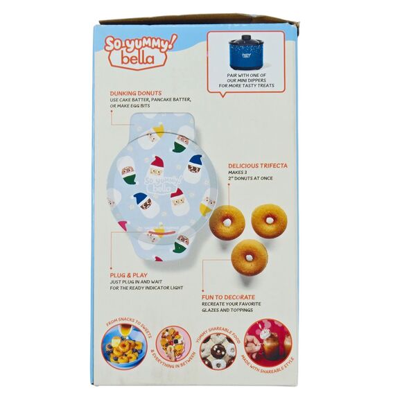 So Yummy! Bella Mini Donut Maker - Santa Claus Pattern - Picture 3 of 5